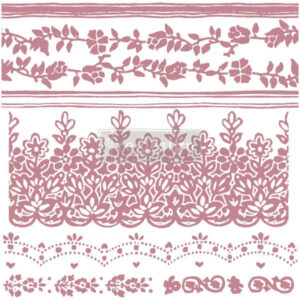 Štampiljka Redesign Floral Borders