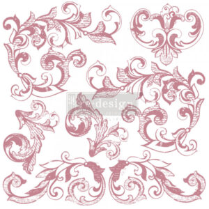 Štampiljka Redesign Elegant Scrolls