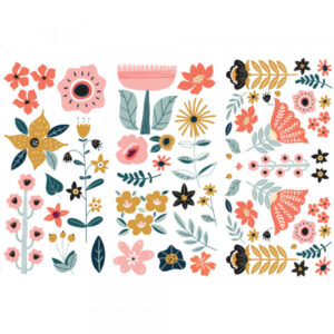 Transfer Doodle Flowers 3/1