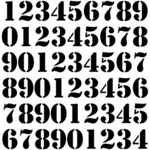 Šablona Numbers
