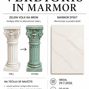 Dekorativni tečaj Vertdegris in marmor, 31.8. ob 16h