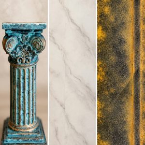 Dekorativni tečaj Vertdegris in marmor