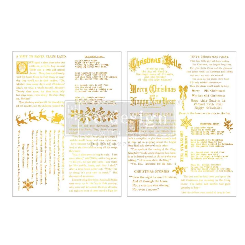 Redesign transfer Kacha Golden Tidings